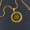 Verwood 2k Crop Circle Pendant and Luxury Necklace - - Shapes of Wisdom