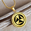 Woodingdean 2 2k Crop Circle Pendant and Luxury Necklace - - Shapes of Wisdom