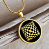 Windmill Hill 8 2k Crop Circle Pendant and Luxury Necklace - - Shapes of Wisdom