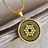 Sugar Hill 2k Crop Circle Pendant and Luxury Necklace - - Shapes of Wisdom