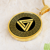 Waden Hill 2k Crop Circle Pendant and Luxury Necklace - - Shapes of Wisdom