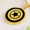 Crop Circle Pendant and Luxury Necklace - Liss