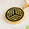 Tichborne 2k Crop Circle Pendant and Luxury Necklace - - Shapes of Wisdom