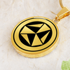 Woodingdean 2 2k Crop Circle Pendant and Luxury Necklace - - Shapes of Wisdom
