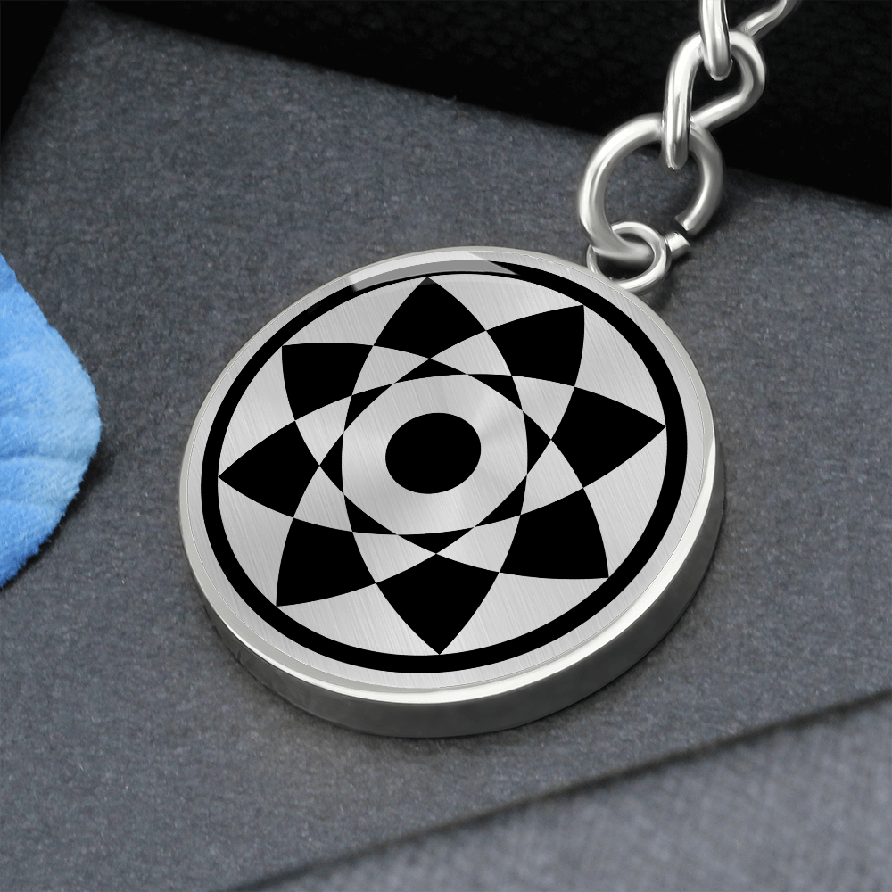 Crop Circle Pendant with Keychain - Kenilworth Castle - Shapes of Wisdom