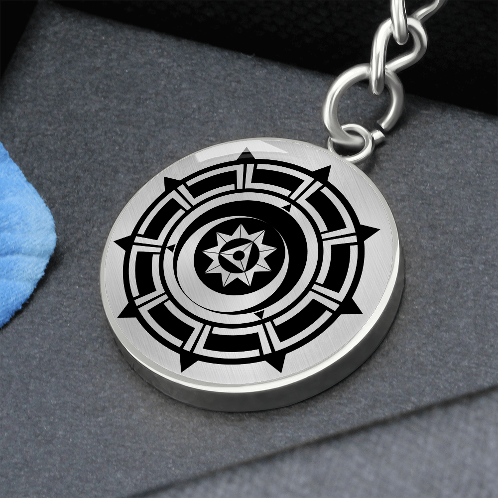 Crop Circle Pendant with Keychain - Pewsey - Shapes of Wisdom