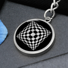 Crop Circle Pendant with Keychain - Windmill Hill 8 - Shapes of Wisdom