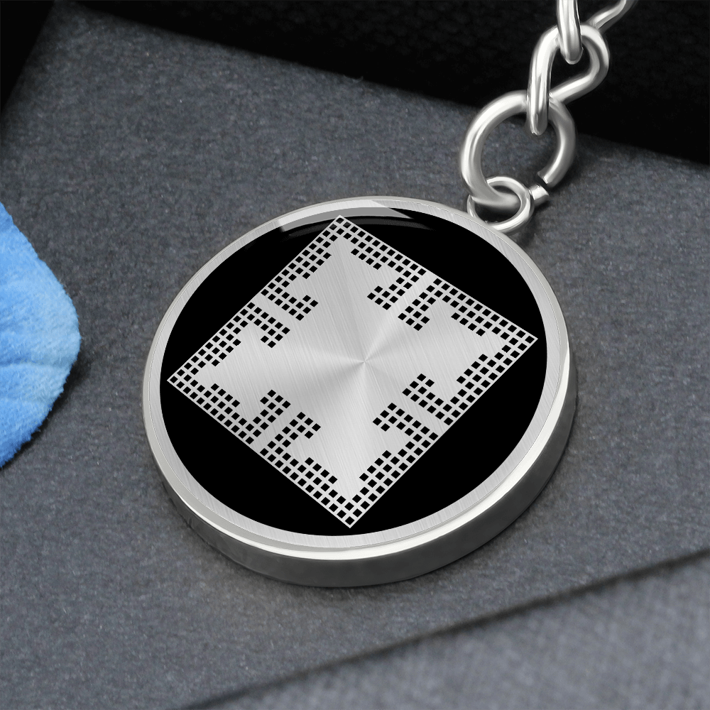 Crop Circle Pendant with Keychain - Windmill Hill 6 - Shapes of Wisdom
