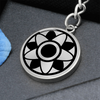 Crop Circle Pendant with Keychain - Barbury Castle 5 - Shapes of Wisdom