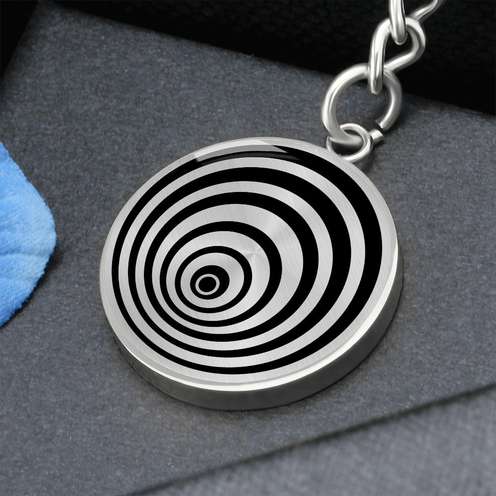 Crop Circle Pendant with Keychain - Cissbury Ring - Shapes of Wisdom