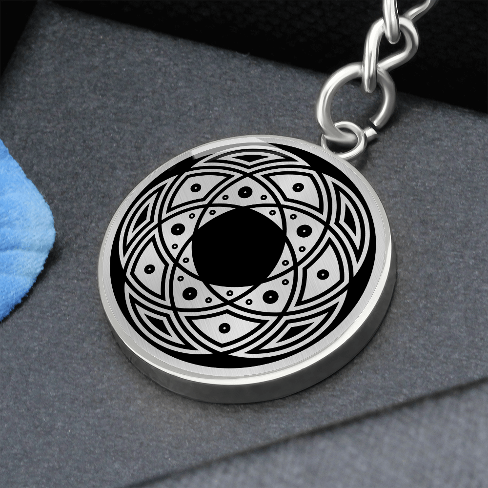 Crop Circle Pendant with Keychain - Honeystreet 2 - Shapes of Wisdom