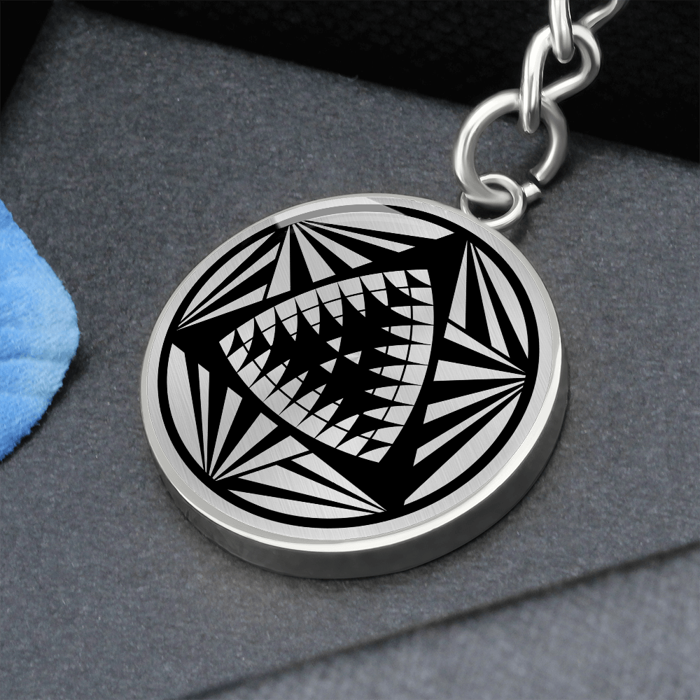 Crop Circle Pendant with Keychain - Allington - Shapes of Wisdom