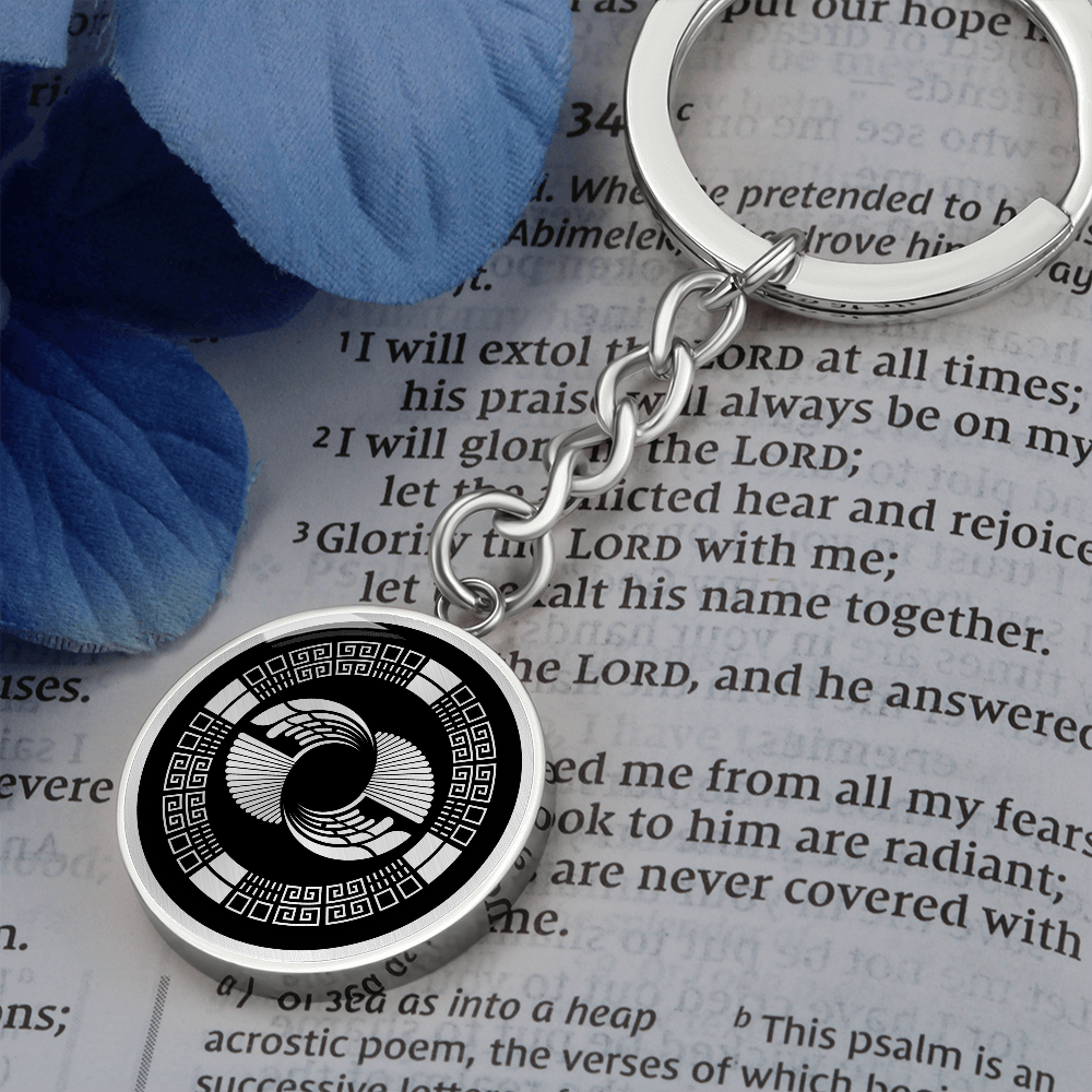 Crop Circle Pendant with Keychain - Silbury Hill 2 - Shapes of Wisdom
