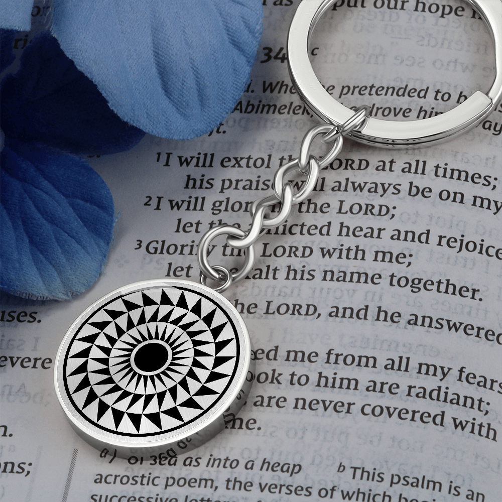 Crop Circle Pendant with Keychain - Woolstone - Shapes of Wisdom