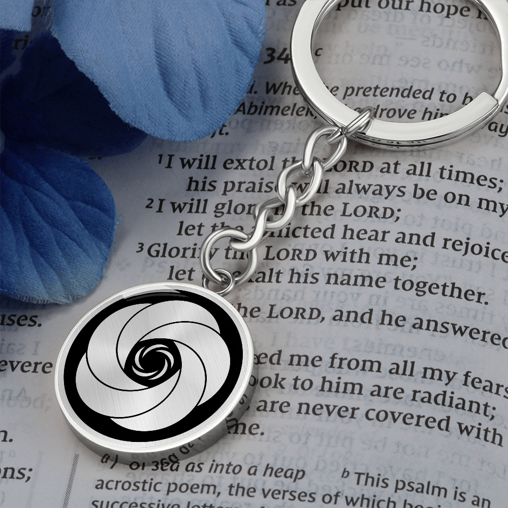 Crop Circle Pendant with Keychain - Windmill Hill 9 - Shapes of Wisdom