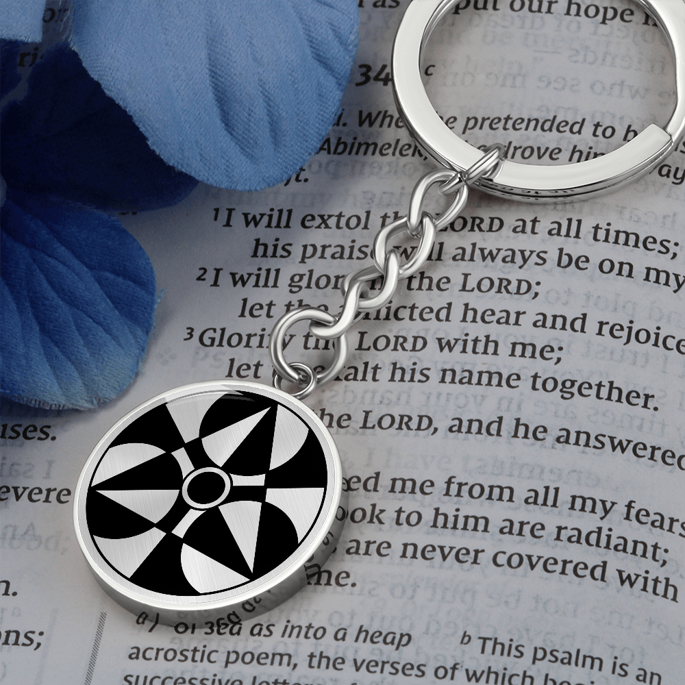 Crop Circle Pendant with Keychain - Winterbourne Bassett 2 - Shapes of Wisdom