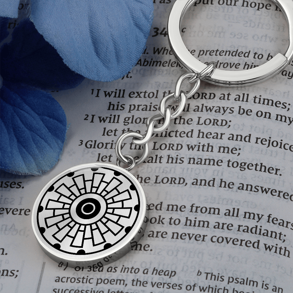 Crop Circle Pendant with Keychain - Sixpenny Handley - Shapes of Wisdom