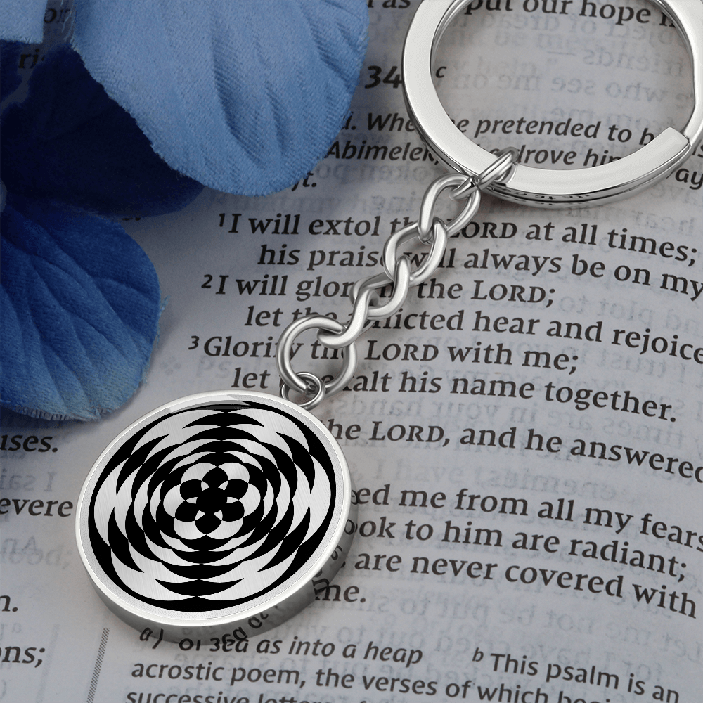Crop Circle Pendant with Keychain - Wallerfangen - Shapes of Wisdom
