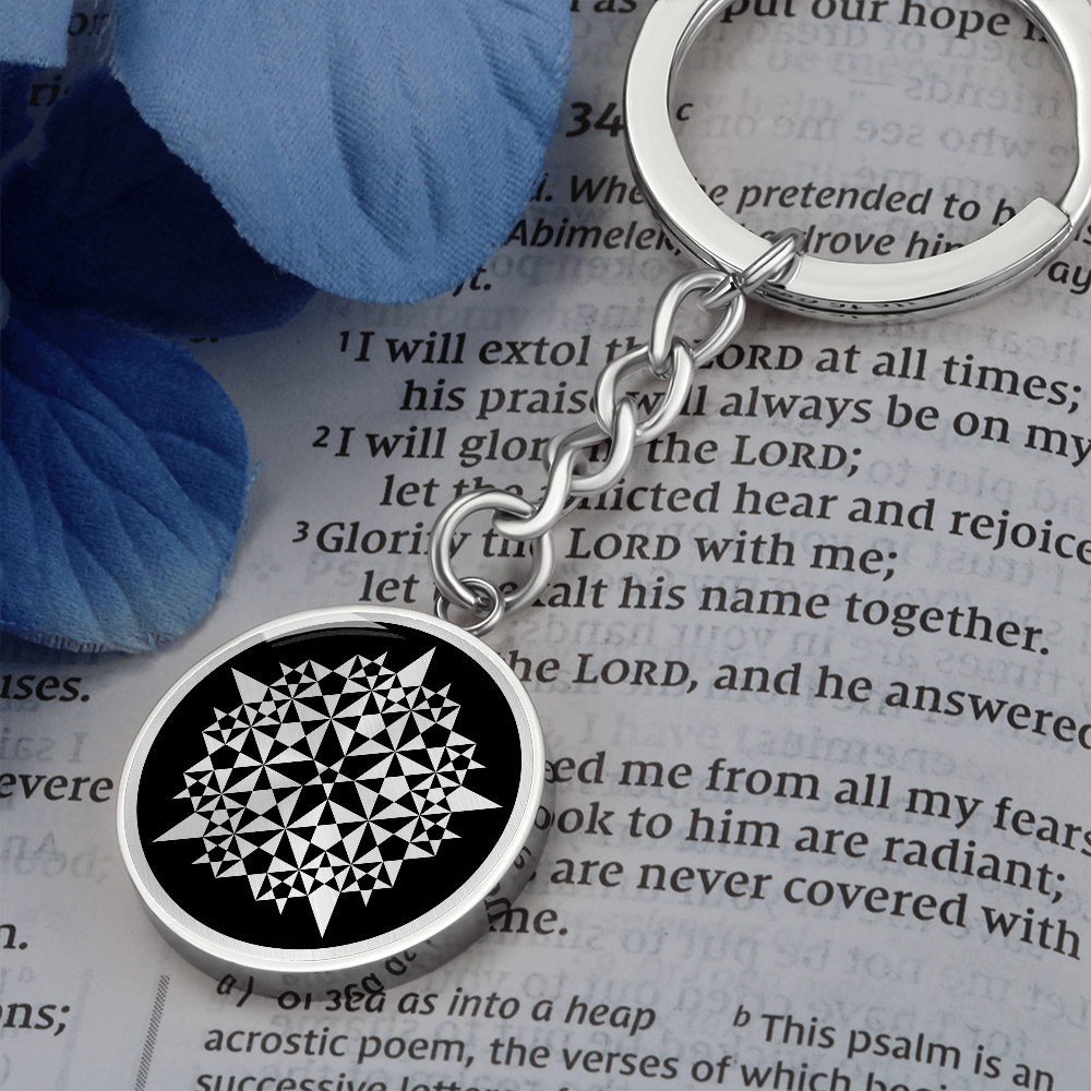 Crop Circle Pendant with Keychain - Martinsell Hill - Shapes of Wisdom