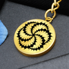 Crop Circle Pendant with Keychain - Milk Hill 3 - Shapes of Wisdom