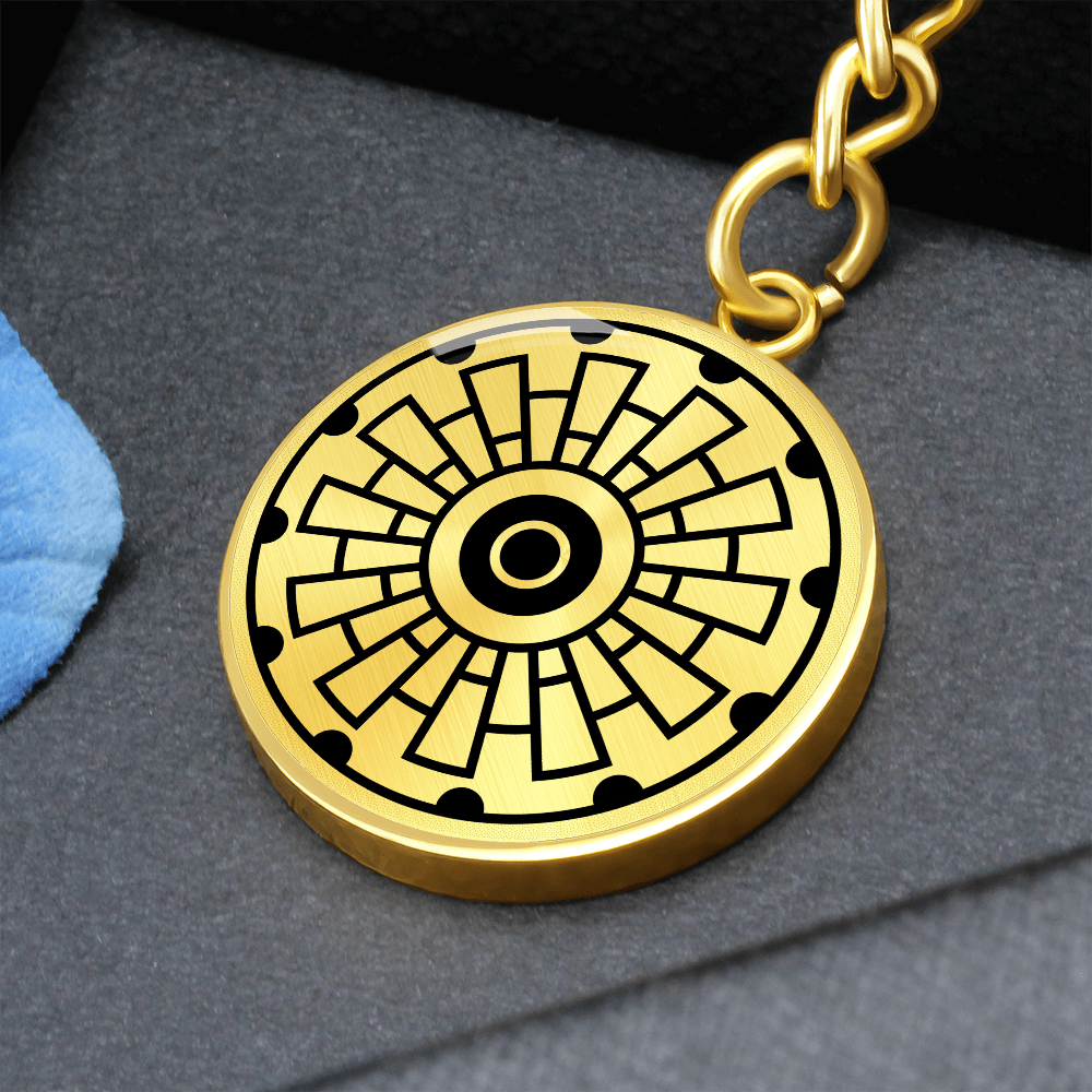 Crop Circle Pendant with Keychain - Sixpenny Handley - Shapes of Wisdom
