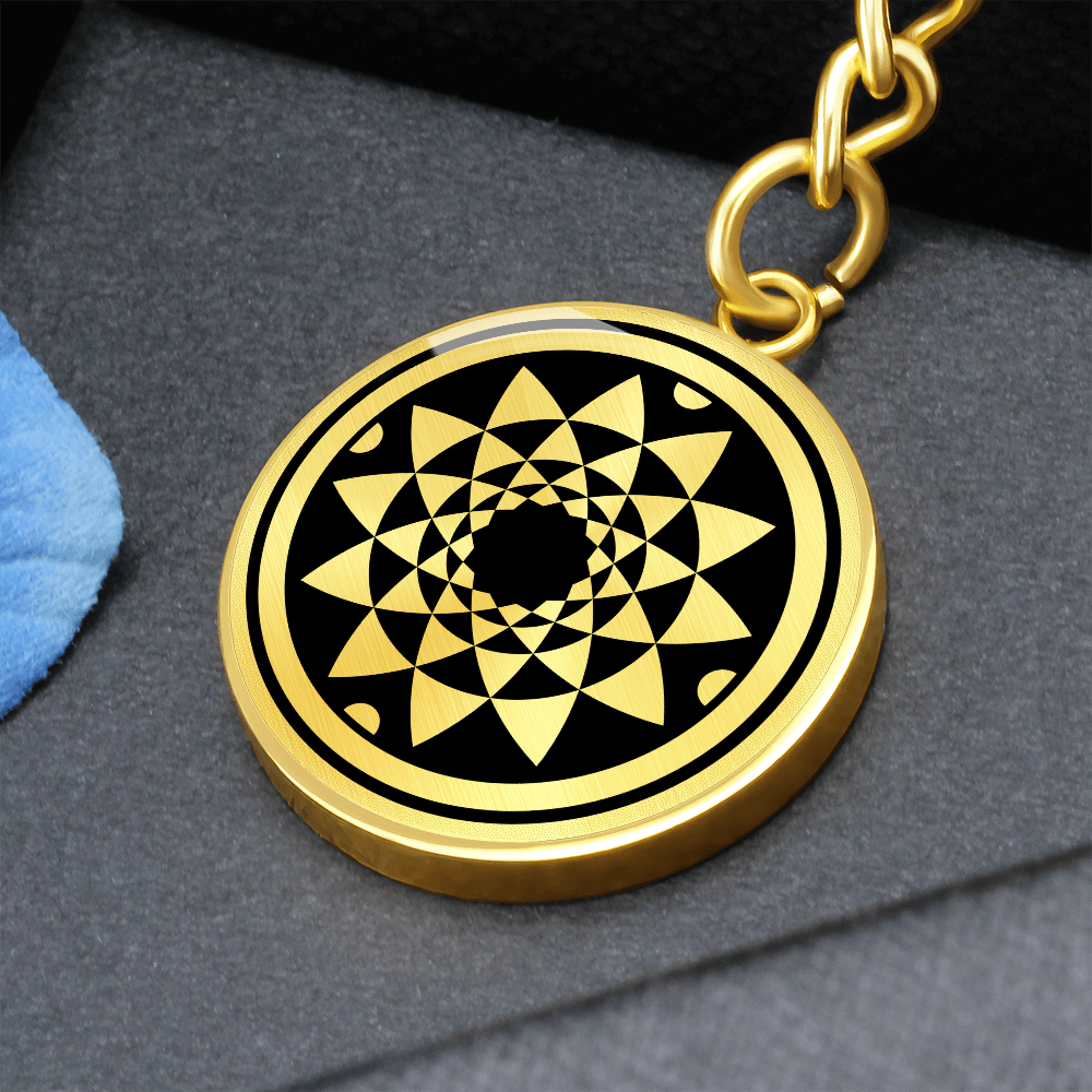 Crop Circle Pendant with Keychain - Highworth - Shapes of Wisdom