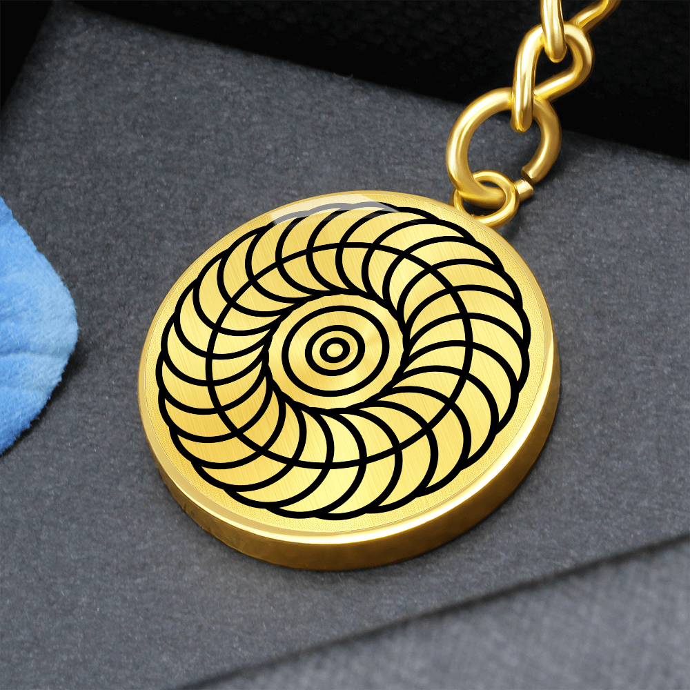 Crop Circle Pendant with Keychain - Rudstone - Shapes of Wisdom