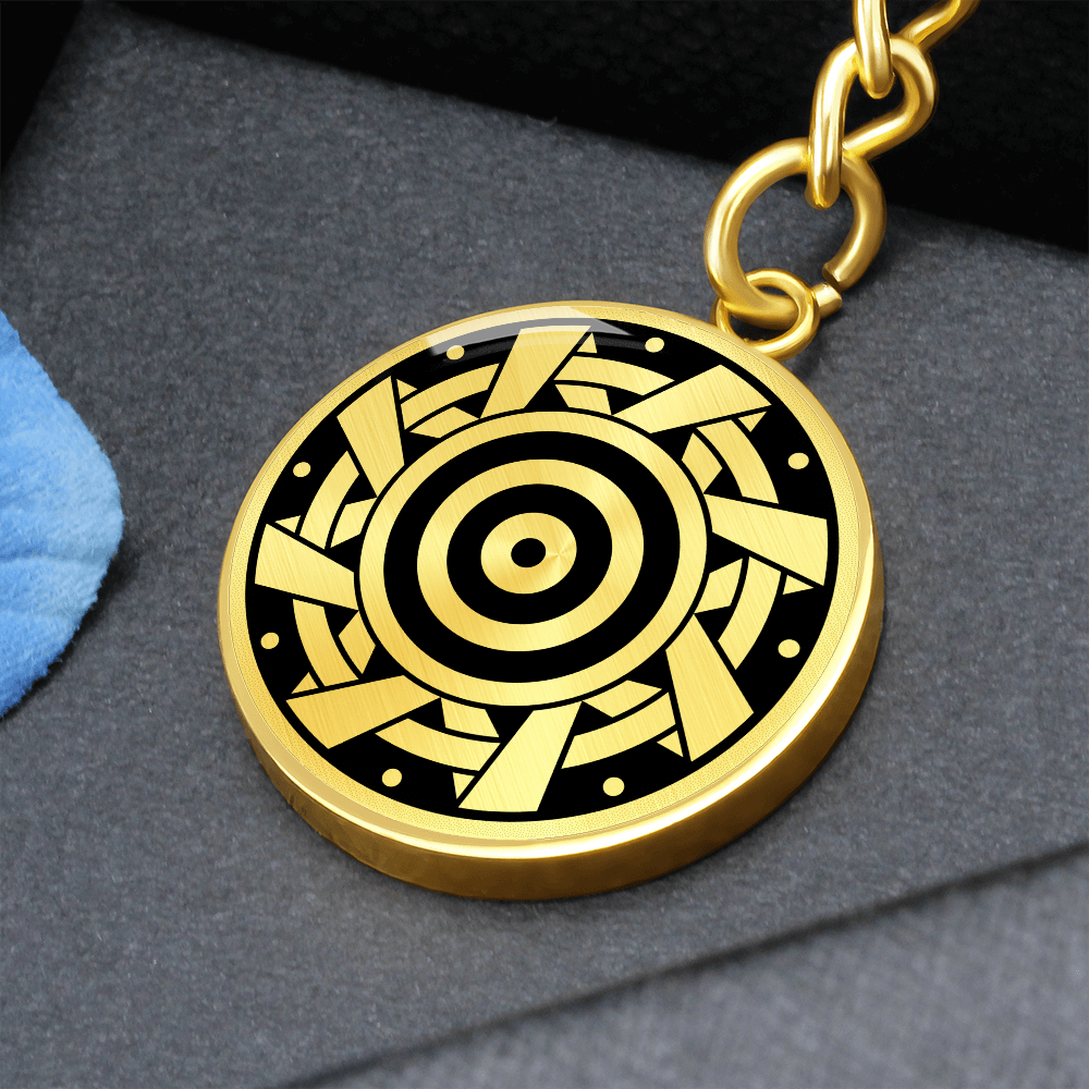 Crop Circle Pendant with Keychain - Ammersee - Shapes of Wisdom