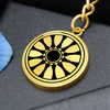 Crop Circle Pendant with Keychain - Barbury Castle 2 - Shapes of Wisdom