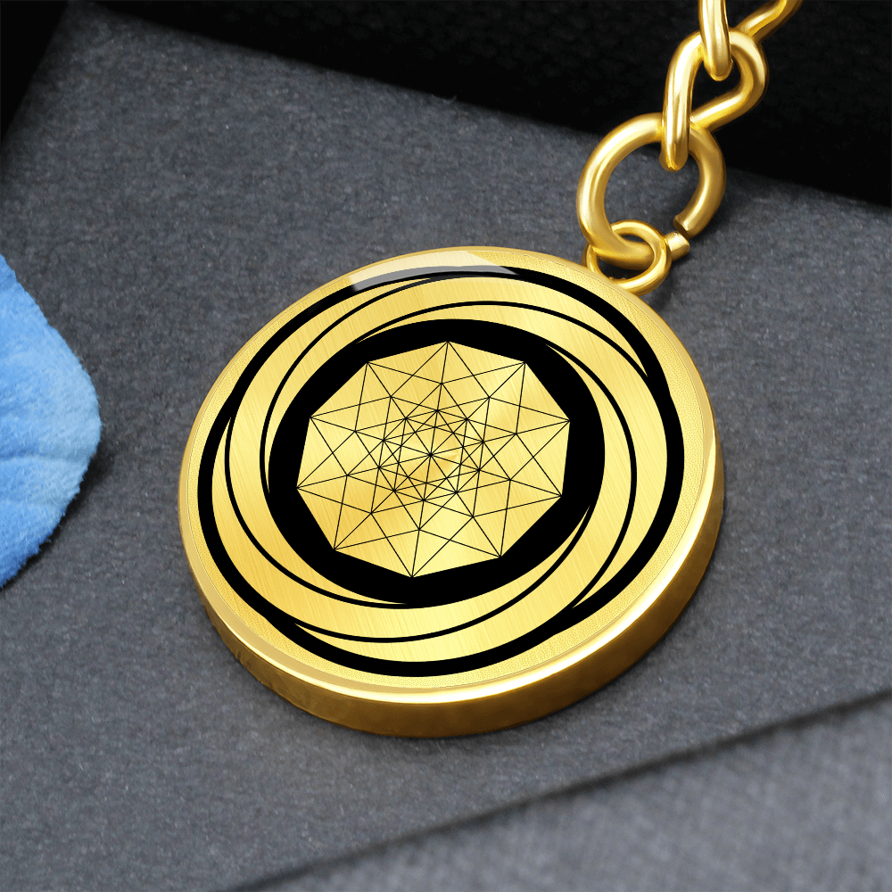 Crop Circle Pendant with Keychain - Cherhill - Shapes of Wisdom