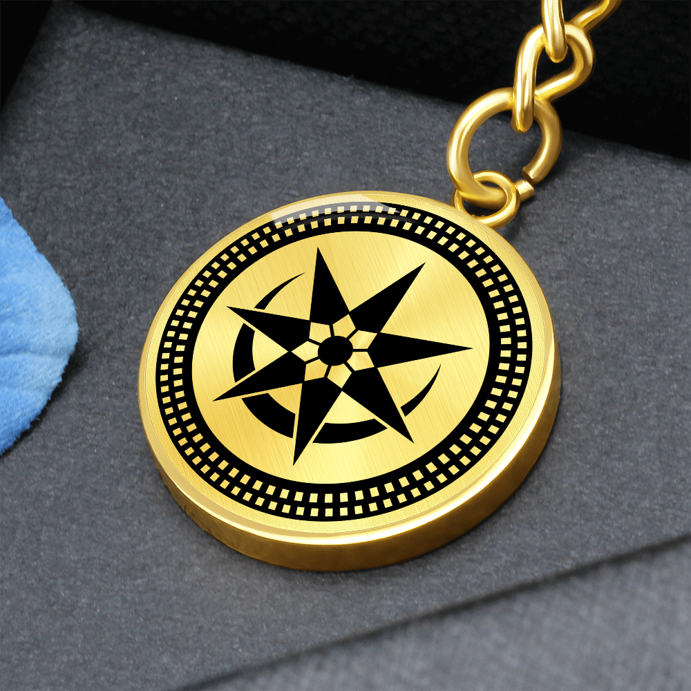 Crop Circle Pendant with Keychain - Stonehenge 4 - Shapes of Wisdom
