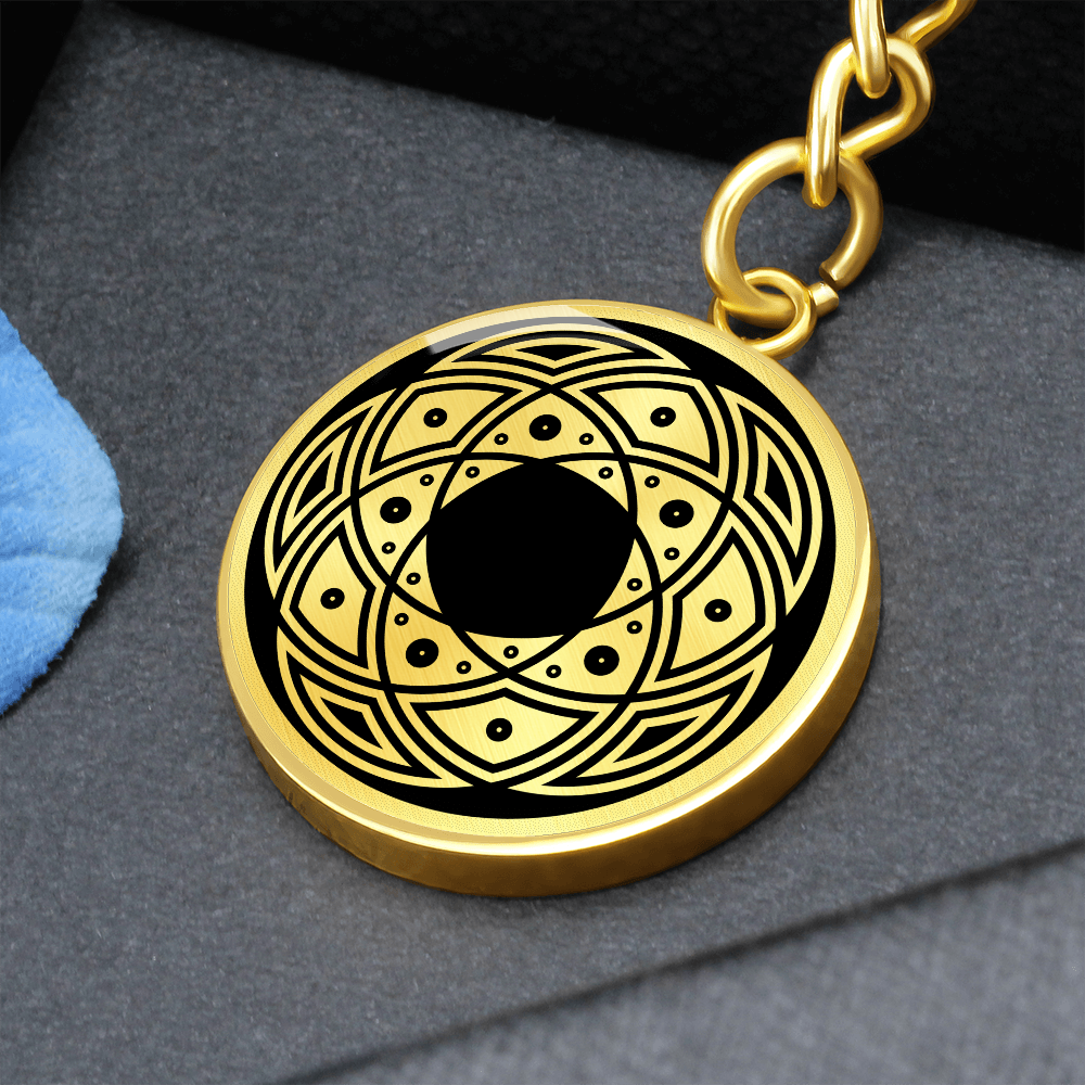 Crop Circle Pendant with Keychain - Honeystreet 2 - Shapes of Wisdom