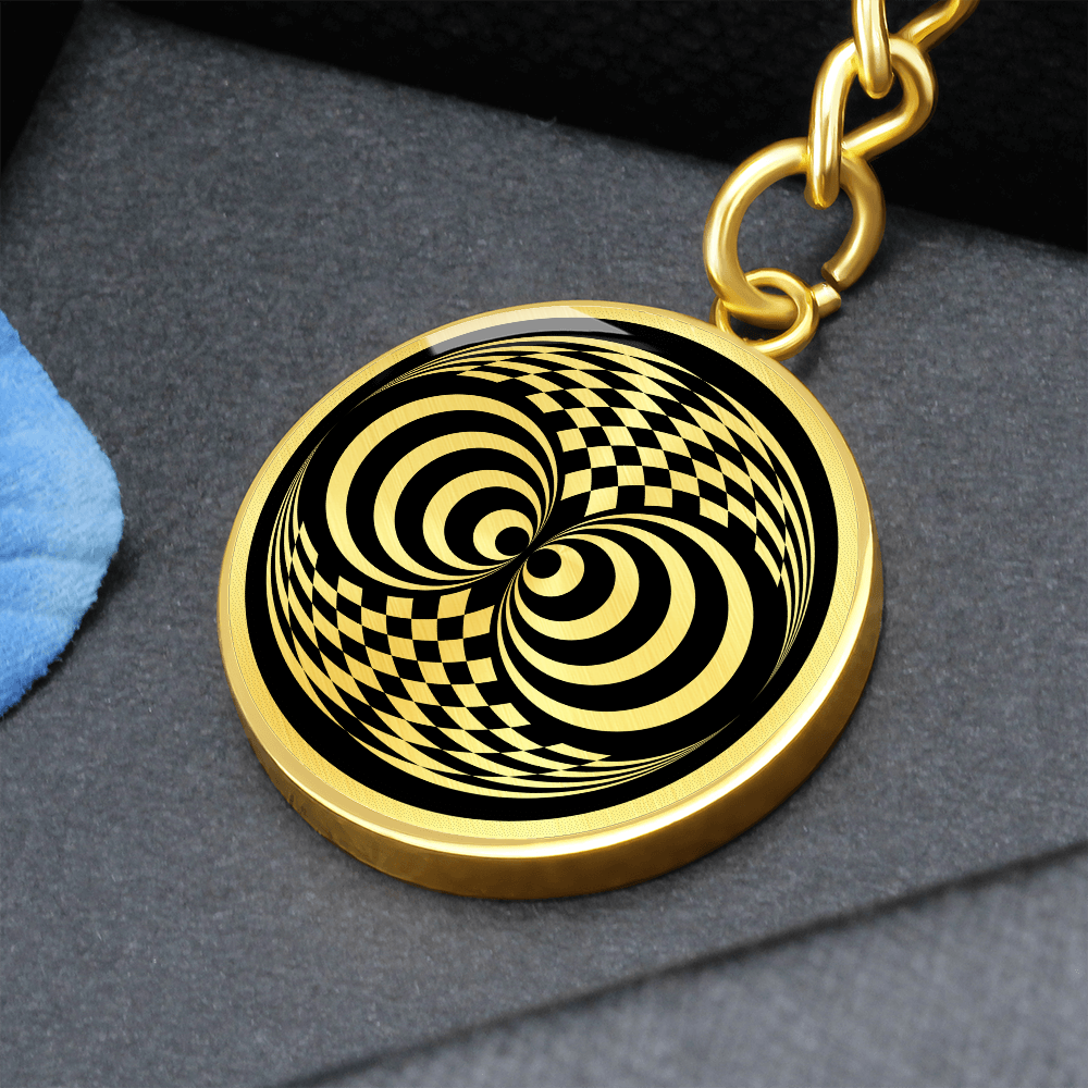 Crop Circle Pendant with Keychain - Straight Soley - Shapes of Wisdom