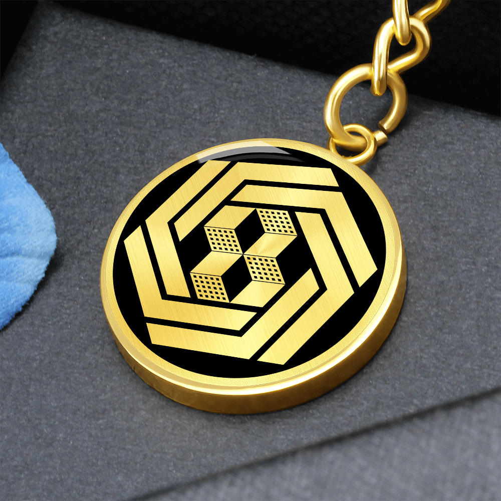 Crop Circle Pendant with Keychain - Stanton St Bernard - Shapes of Wisdom