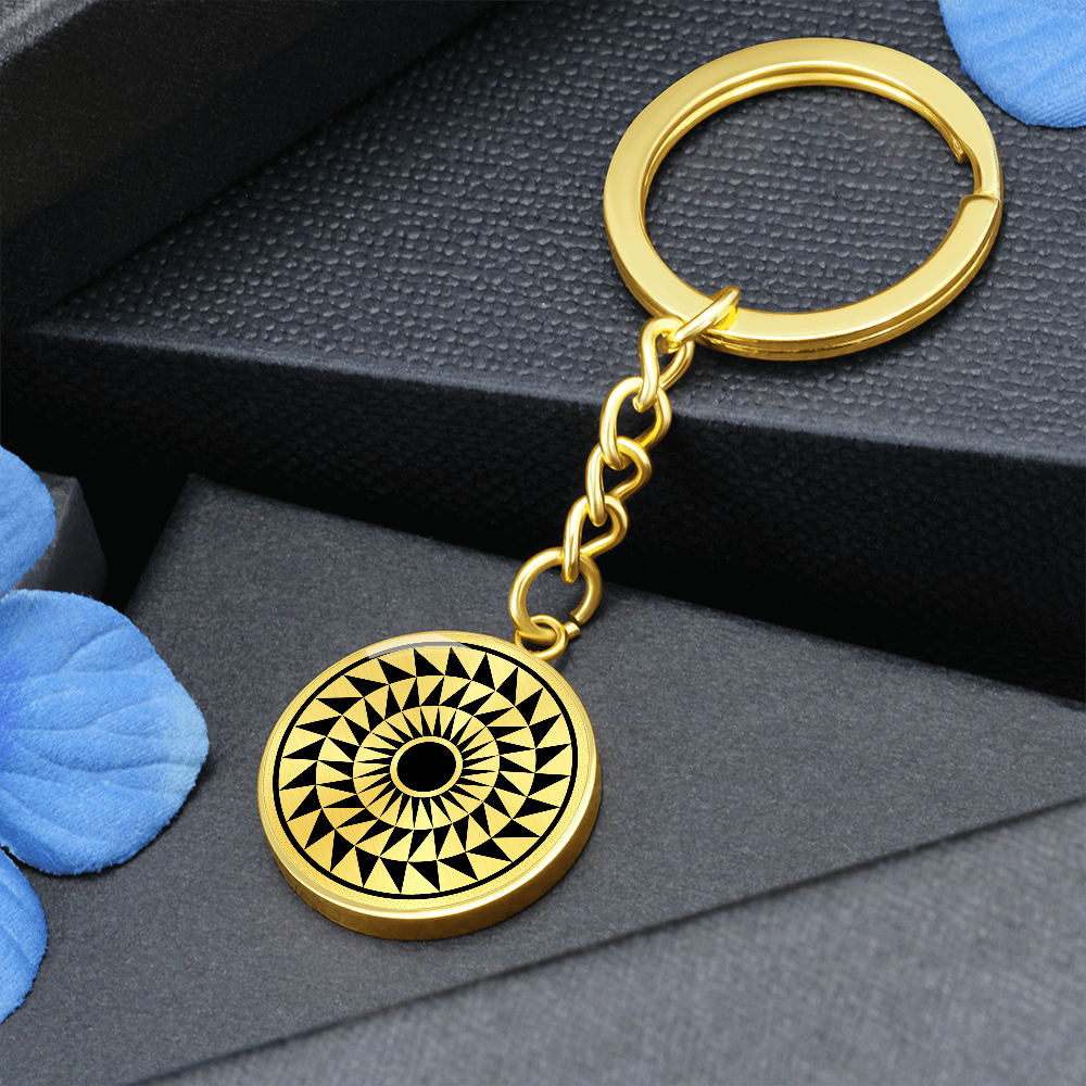 Crop Circle Pendant with Keychain - Woolstone - Shapes of Wisdom