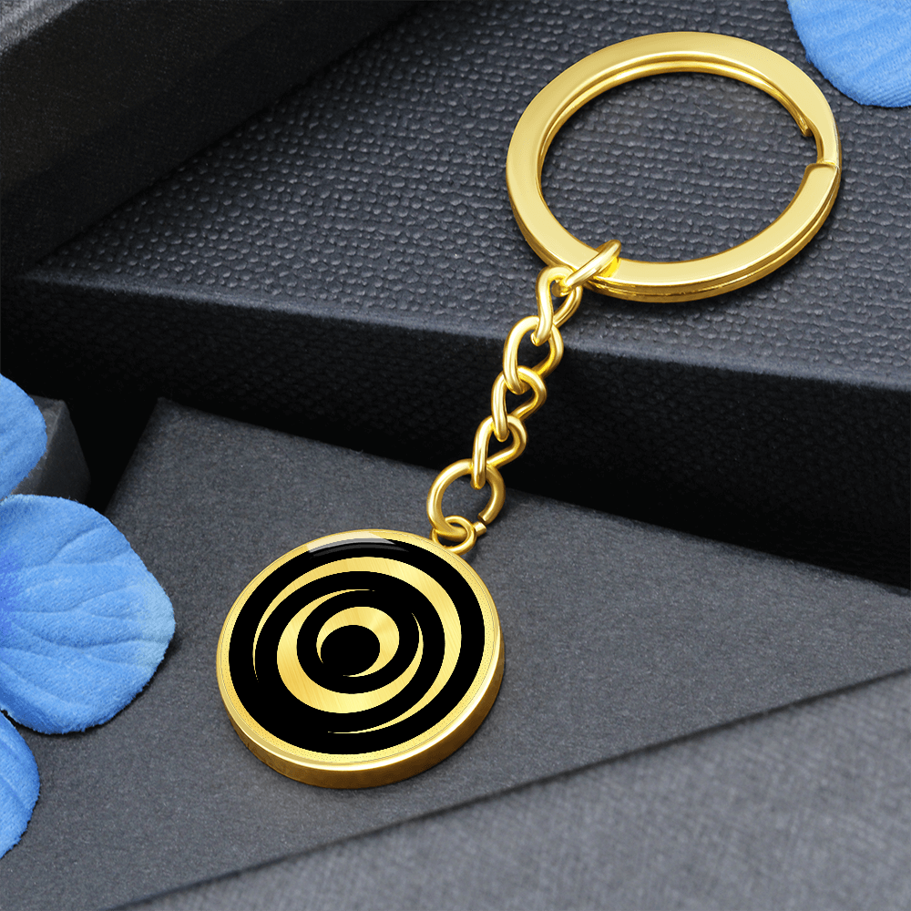 Crop Circle Pendant with Keychain - Danebury Ring - Shapes of Wisdom