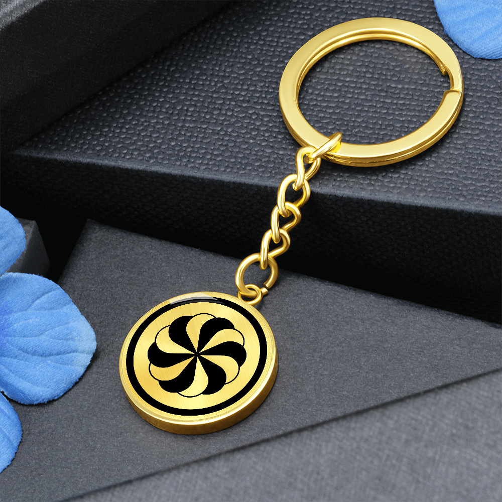 Crop Circle Pendant with Keychain - Marden Henge - Shapes of Wisdom