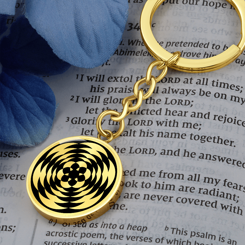 Crop Circle Pendant with Keychain - Wallerfangen - Shapes of Wisdom