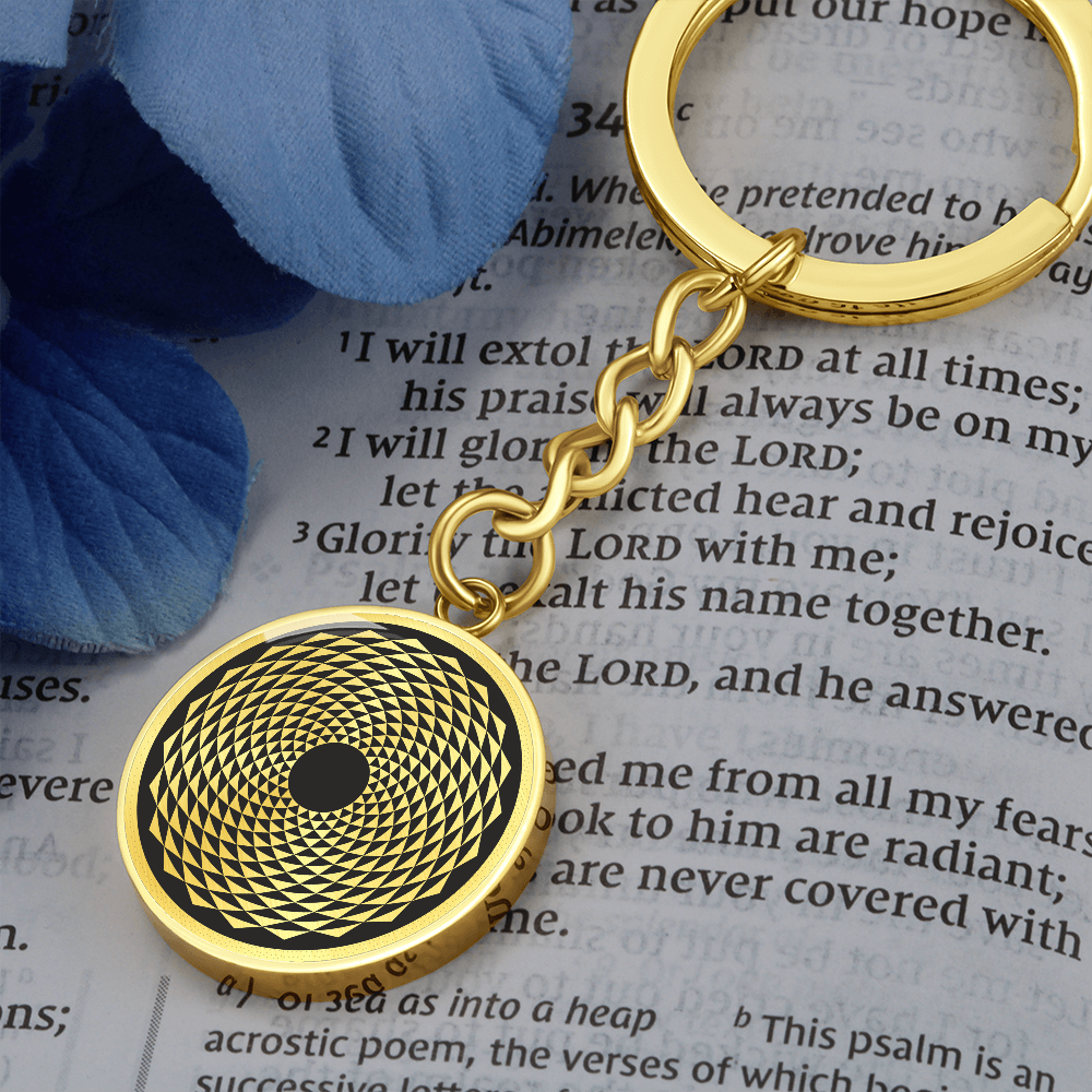 Crop Circle Pendant with Keychain - Woodborough Hill - Shapes of Wisdom
