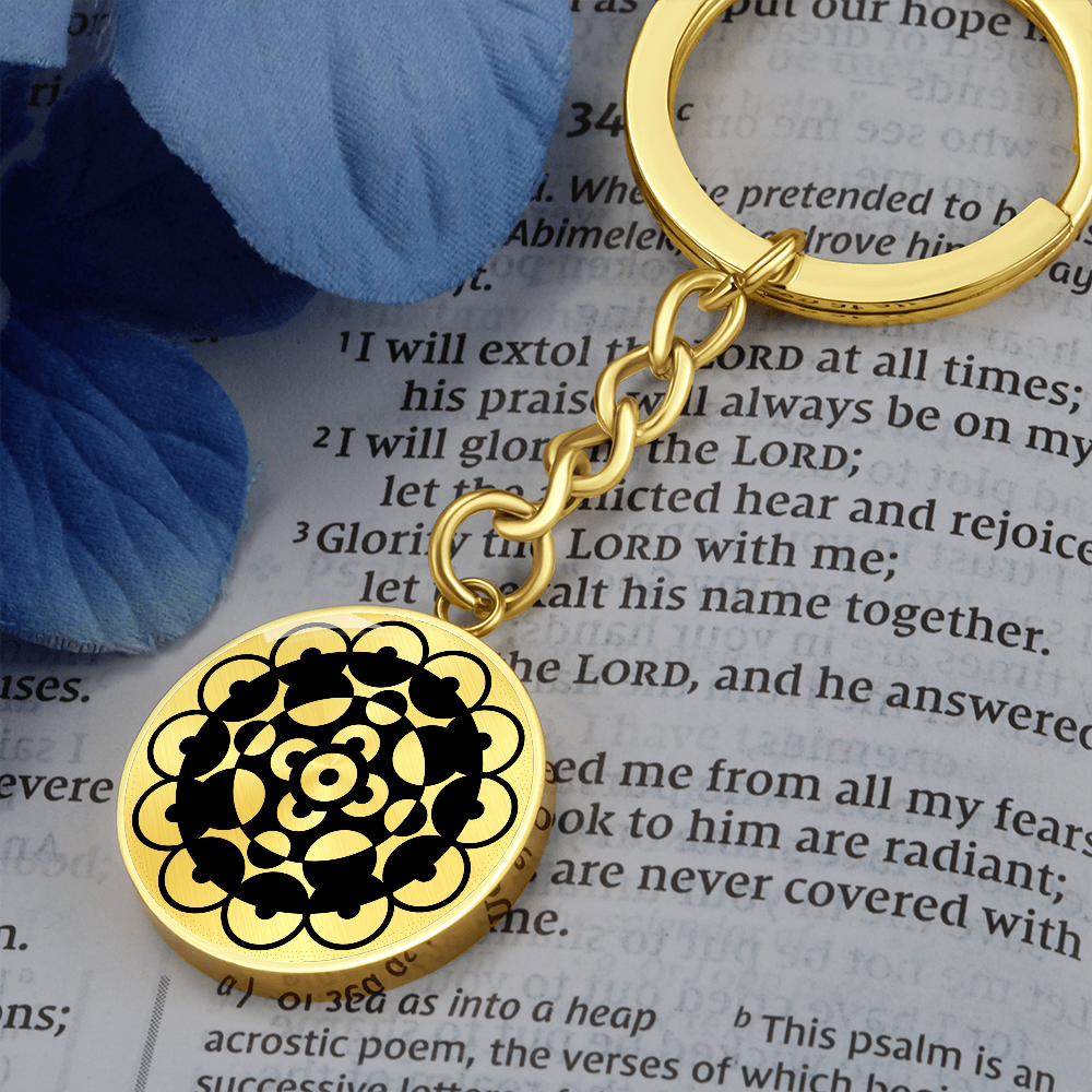 Crop Circle Pendant with Keychain - Verwood - Shapes of Wisdom