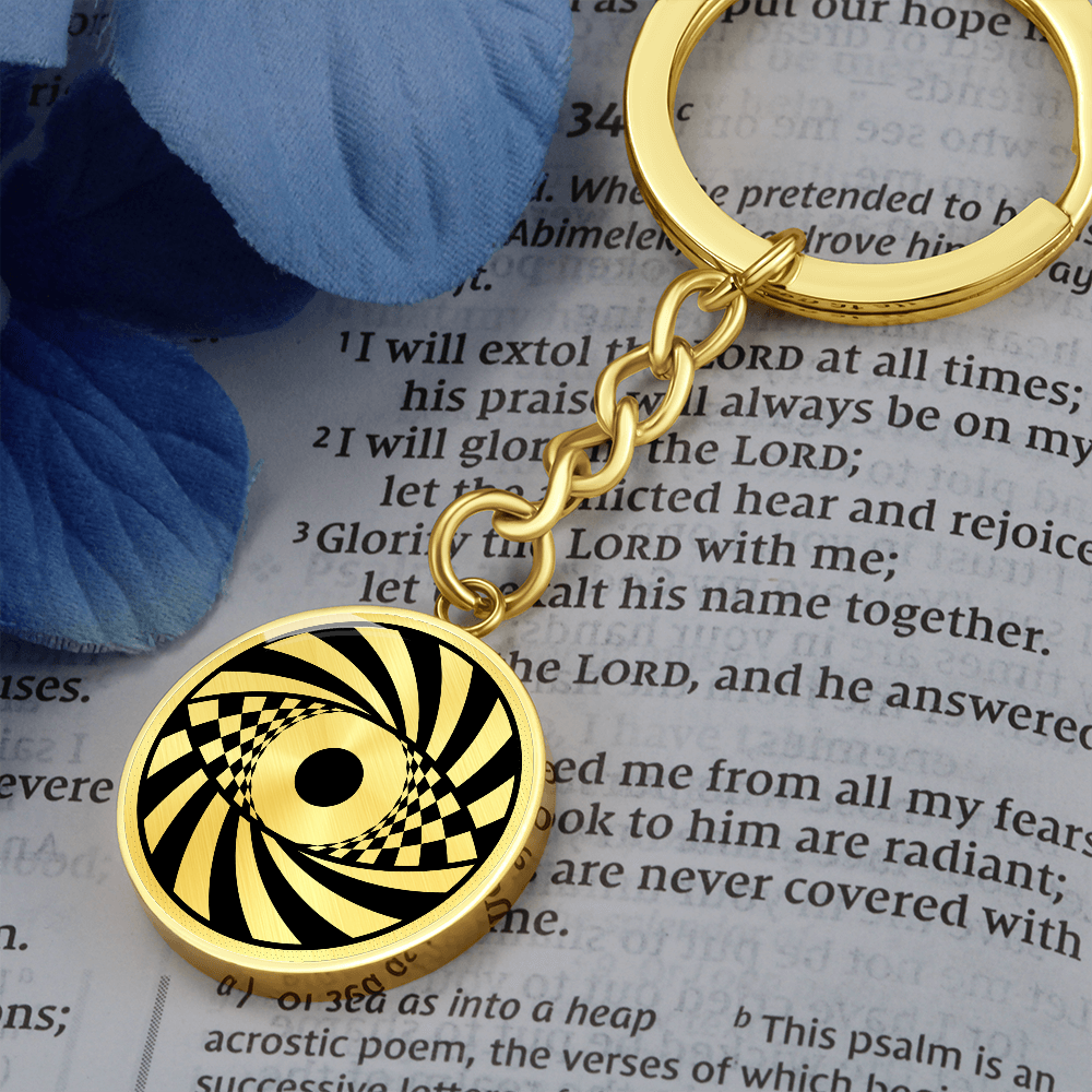 Crop Circle Pendant with Keychain - Ufton - Shapes of Wisdom