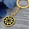Crop Circle Pendant with Keychain - Cherhill 4 - Shapes of Wisdom