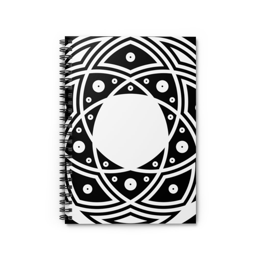 Honeystreet Crop Circle Spiral Notebook - Ruled Line 2 - Shapes of Wisdom