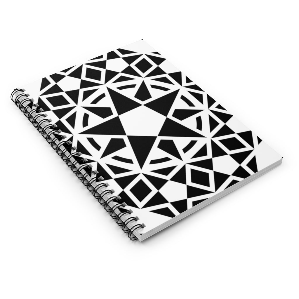 Hackpen Hill Crop Circle Spiral Notebook - Ruled Line - Shapes of Wisdom