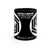 Crop Circle Black mug 11oz - Stanton St Bernard - Shapes of Wisdom