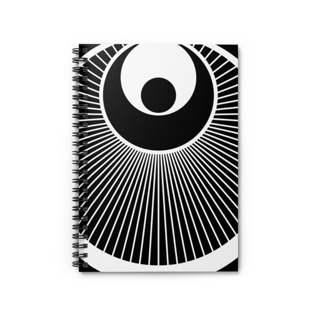 Gog Magogs Crop Circle Spiral Notebook - Ruled Line - Shapes of Wisdom