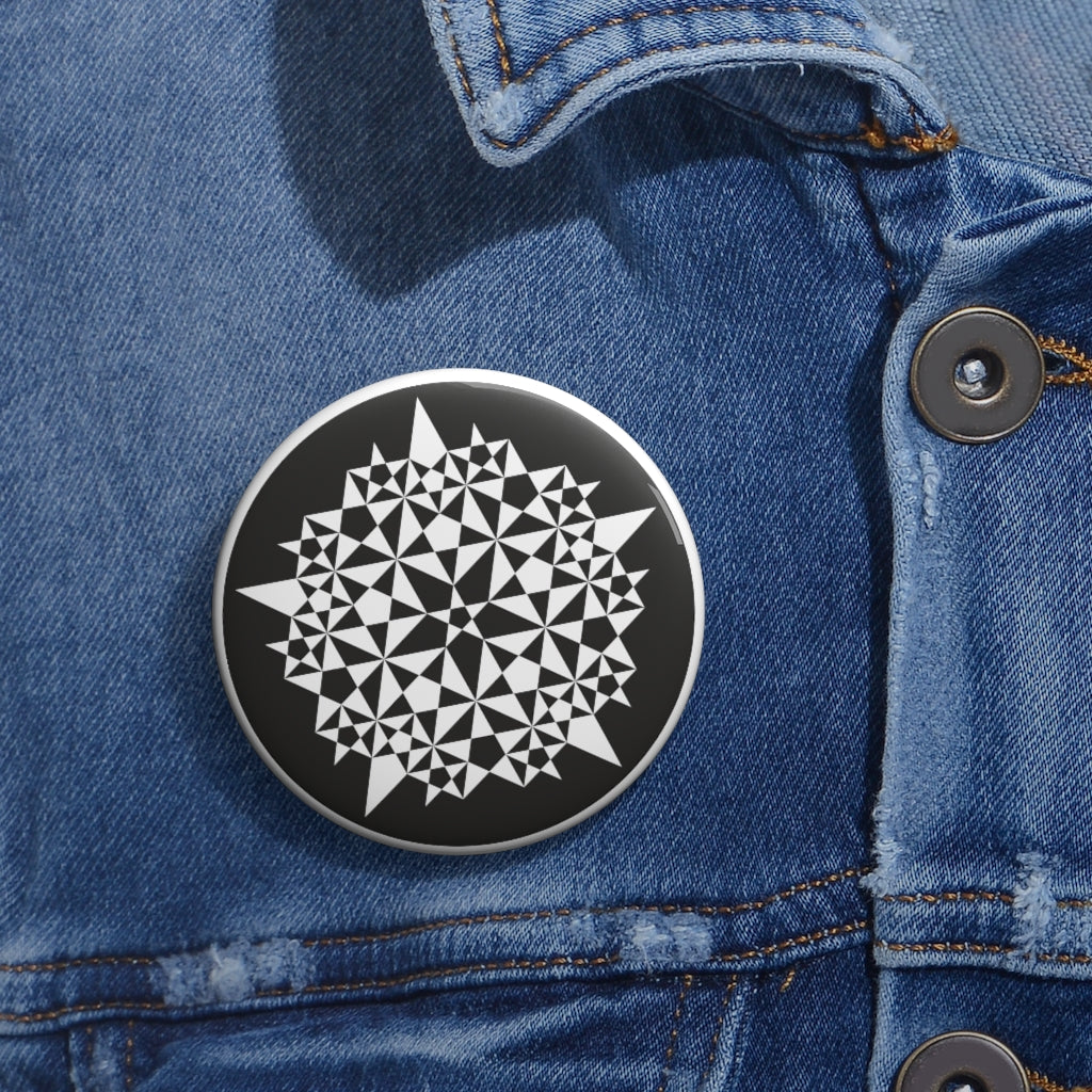 Martinsell Hill Crop Circle Pin Button - Shapes of Wisdom