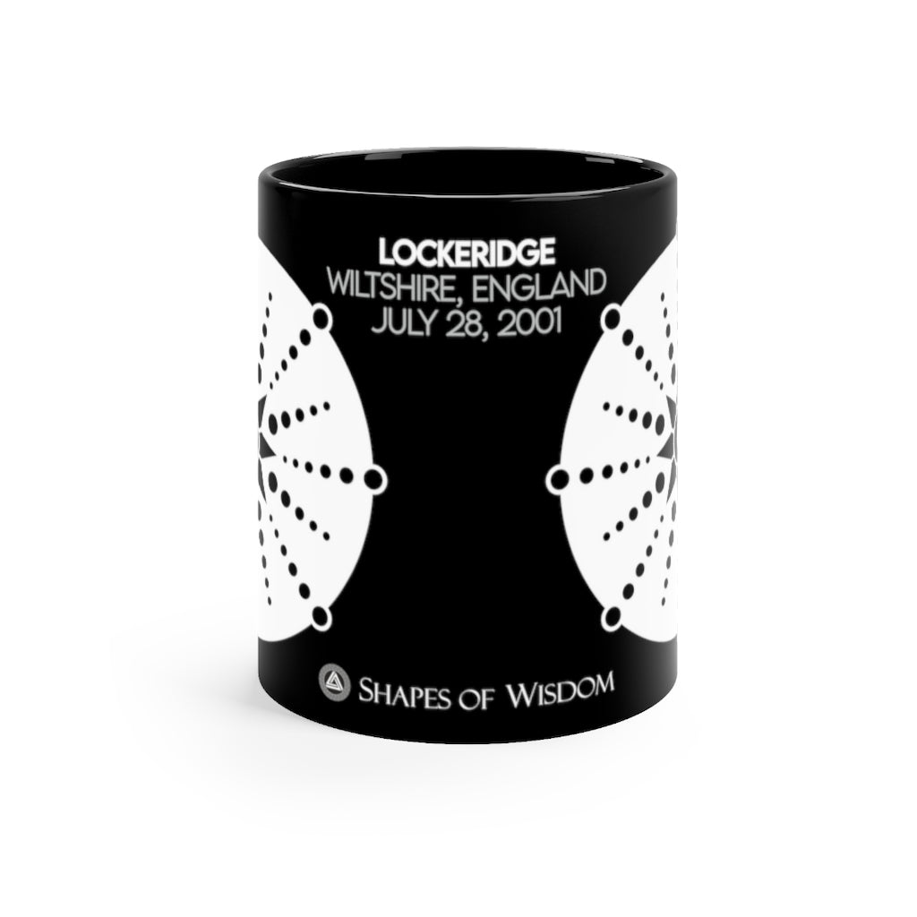 Crop Circle Black mug 11oz - Lockeridge 2 - Shapes of Wisdom