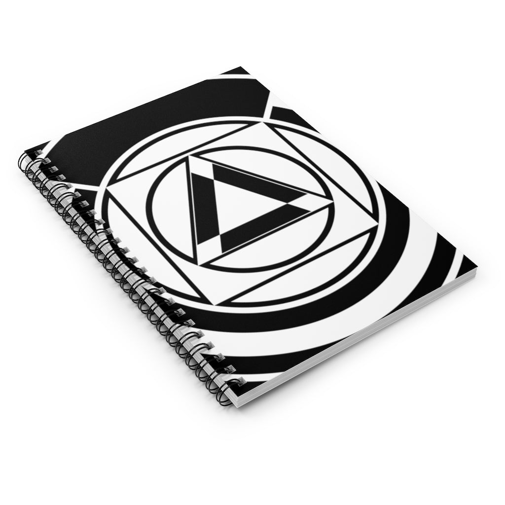 Preston Candover Crop Circle Spiral Notebook - Ruled Line - Shapes of Wisdom