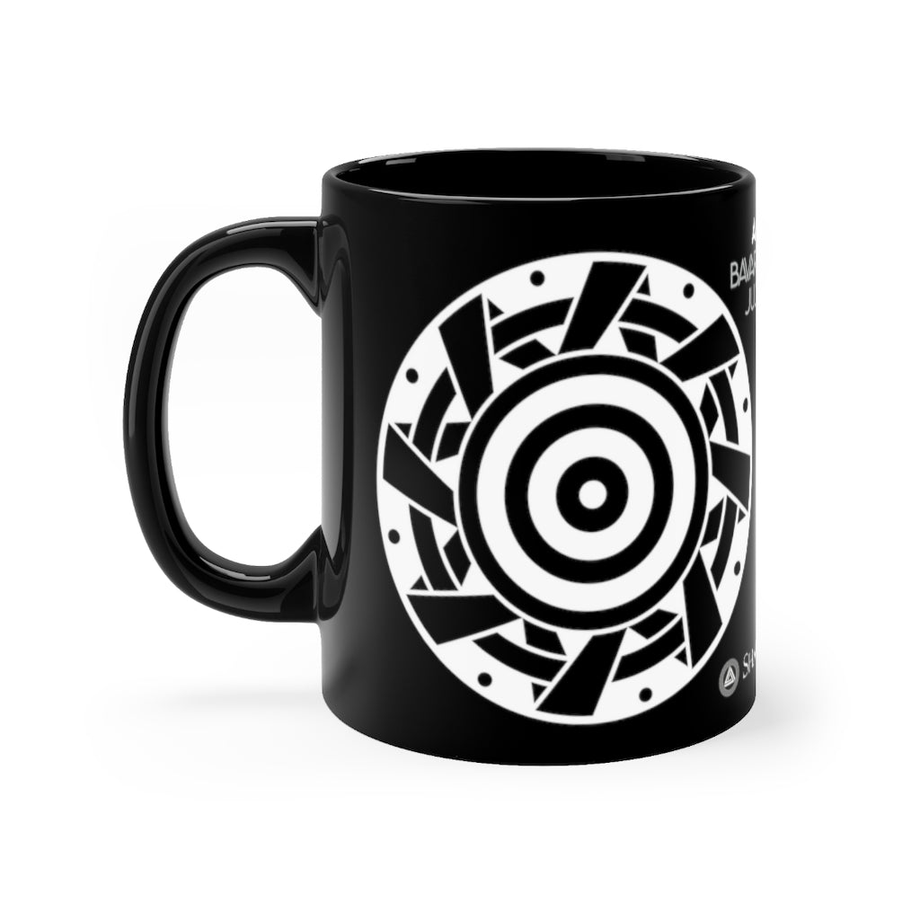 Crop Circle Black mug 11oz - Ammersee - Shapes of Wisdom